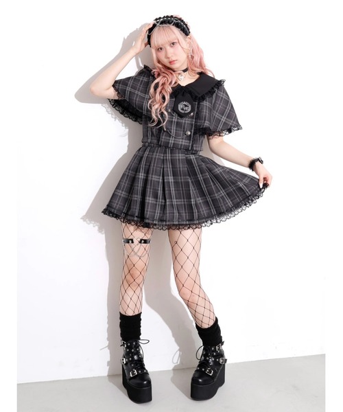 00s ozz croce レースアップチュール重ねフリルゴシックワンピース 00s ozz croce レースアップチュール重ねフリルゴシックワンピース 00s