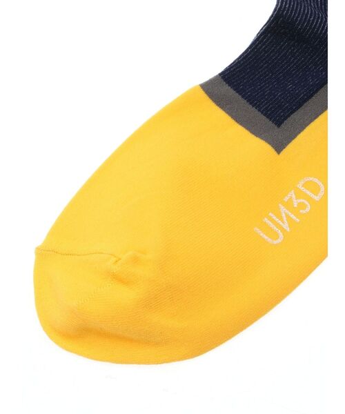 UN3D.(アンスリード)の「GEOMETRY LINE SOCKS / ジオメトリーラインソックス(ソックス/靴下・レディース・グレー/ブラック/ネイビー・FREE)」の12枚目の写真