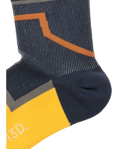 UN3D.(アンスリード)の「GEOMETRY LINE SOCKS / ジオメトリーラインソックス(ソックス/靴下・レディース・グレー/ブラック/ネイビー・FREE)」の13枚目の写真