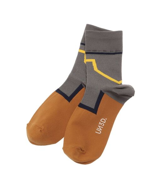 UN3D.(アンスリード)の「GEOMETRY LINE SOCKS / ジオメトリーラインソックス(ソックス/靴下・レディース・グレー/ブラック/ネイビー・FREE)」の16枚目の写真