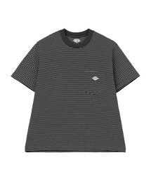 WOMEN'S SHORT SLEEVE POCKET T-SHIRT STRIPE