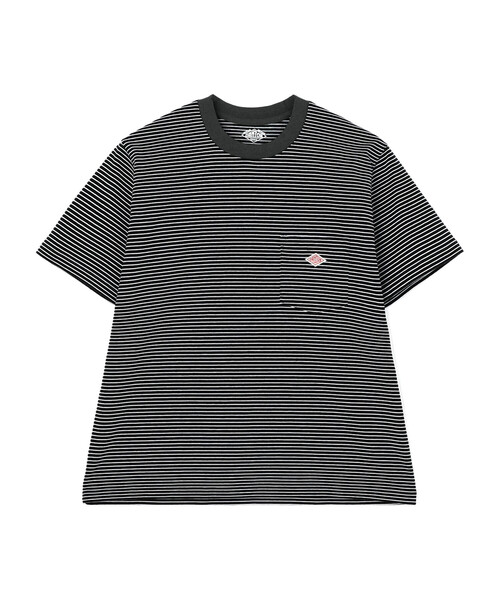 DANTON（ダントン）の「WOMEN'S SHORT SLEEVE POCKET T-SHIRT STRIPE（Tシャツ/カットソー・レディース・グレー系その他/ブラック系その他/ホワイト系その他/グリーン系その他・S/XS/M）」の2枚目の写真