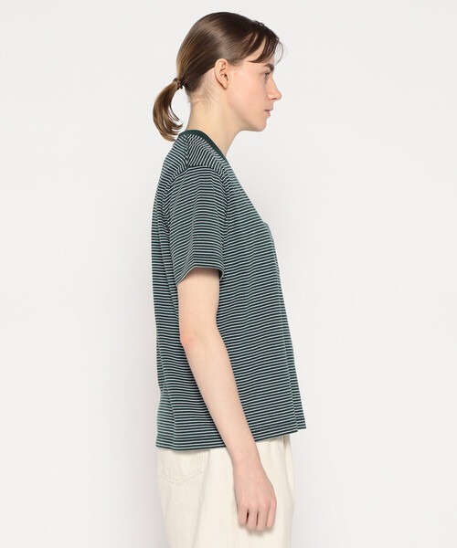 DANTON（ダントン）の「WOMEN'S SHORT SLEEVE POCKET T-SHIRT STRIPE（Tシャツ/カットソー・レディース・グレー系その他/ブラック系その他/ホワイト系その他/グリーン系その他・S/XS/M）」の17枚目の写真