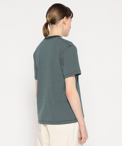 DANTON（ダントン）の「WOMEN'S SHORT SLEEVE POCKET T-SHIRT STRIPE（Tシャツ/カットソー・レディース・グレー系その他/ブラック系その他/ホワイト系その他/グリーン系その他・S/XS/M）」の16枚目の写真
