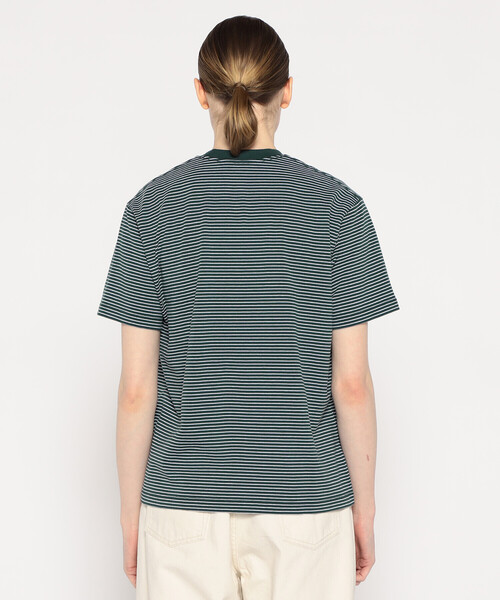 DANTON（ダントン）の「WOMEN'S SHORT SLEEVE POCKET T-SHIRT STRIPE（Tシャツ/カットソー・レディース・グレー系その他/ブラック系その他/ホワイト系その他/グリーン系その他・S/XS/M）」の15枚目の写真