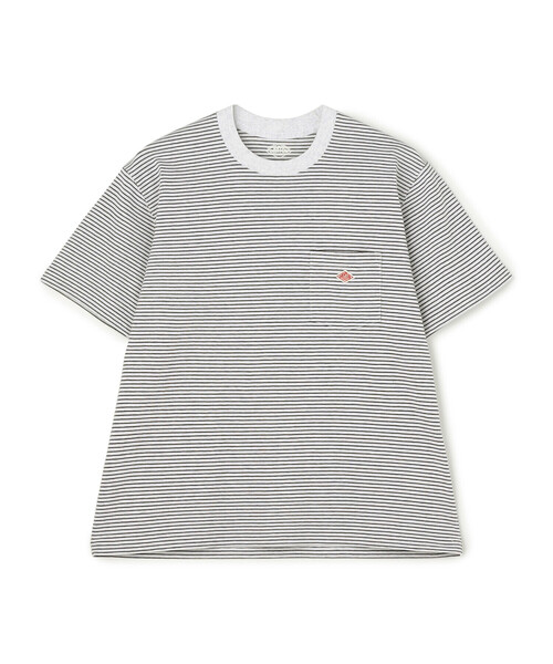 DANTON（ダントン）の「WOMEN'S SHORT SLEEVE POCKET T-SHIRT STRIPE（Tシャツ/カットソー・レディース・グレー系その他/ブラック系その他/ホワイト系その他/グリーン系その他・S/XS/M）」の9枚目の写真