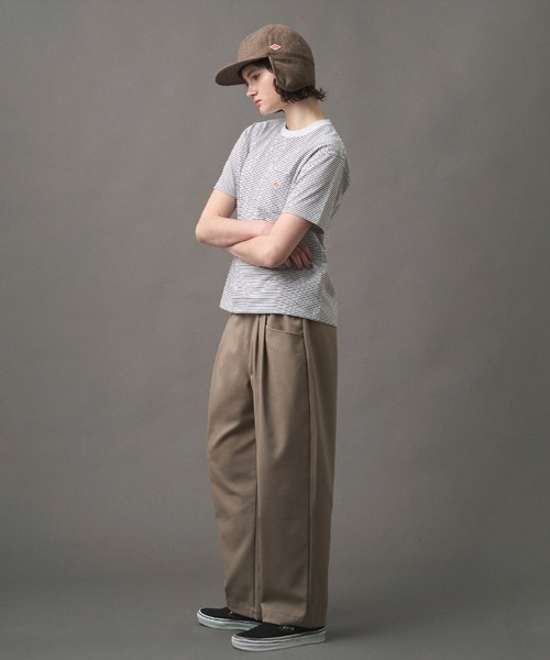 DANTON（ダントン）の「WOMEN'S SHORT SLEEVE POCKET T-SHIRT STRIPE（Tシャツ/カットソー・レディース・グレー系その他/ブラック系その他/ホワイト系その他/グリーン系その他・S/XS/M）」の5枚目の写真