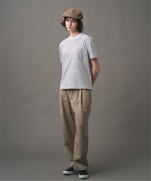 DANTON（ダントン）の「WOMEN'S SHORT SLEEVE POCKET T-SHIRT STRIPE（Tシャツ/カットソー・レディース・グレー系その他/ブラック系その他/ホワイト系その他/グリーン系その他・S/XS/M）」の6枚目の写真