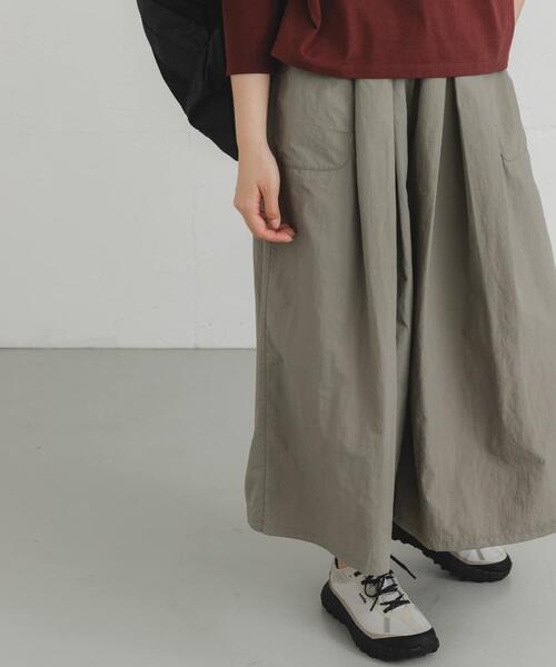 EKAL（エカル）の「『UR TECH』 ナイロンタッサーワイドパンツ（その他パンツ・レディース・ベージュ系その他/ブラック系その他・ONE）」の14枚目の写真