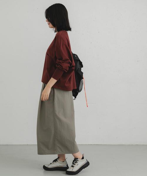 EKAL（エカル）の「『UR TECH』 ナイロンタッサーワイドパンツ（その他パンツ・レディース・ベージュ系その他/ブラック系その他・ONE）」の15枚目の写真