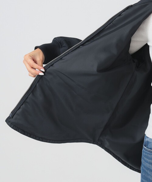 B:MING by BEAMS(ビーミングバイビームス)の「WOOLUP 中綿 ブルゾン(ブルゾン・レディース・ブラック/ブラウン系その他・SMALL/MEDIUM)」の4枚目の写真