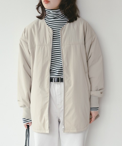 B:MING by BEAMS(ビーミングバイビームス)の「WOOLUP 中綿 ブルゾン(ブルゾン・レディース・ブラック/ブラウン系その他・SMALL/MEDIUM)」の1枚目の写真