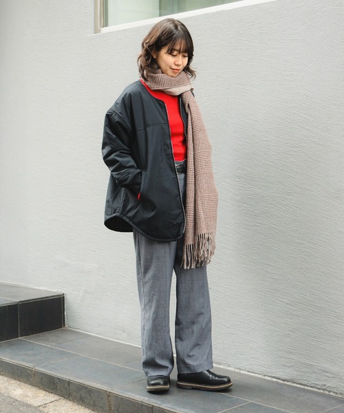 B:MING by BEAMS(ビーミングバイビームス)の「WOOLUP 中綿 ブルゾン(ブルゾン・レディース・ブラック/ブラウン系その他・SMALL/MEDIUM)」の4枚目の写真