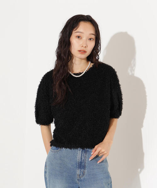 N.（N. Natural Beauty Basic）（エヌエヌナチュラルビューティーベーシック）の「カーリーフォルムトップス（Tシャツ/カットソー・レディース・オフホワイト/ピンク/ブラック・MEDIUM）」の21枚目の写真