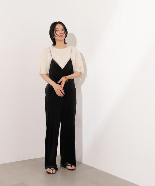 N.（N. Natural Beauty Basic）（エヌエヌナチュラルビューティーベーシック）の「カーリーフォルムトップス（Tシャツ/カットソー・レディース・オフホワイト/ピンク/ブラック・MEDIUM）」の13枚目の写真