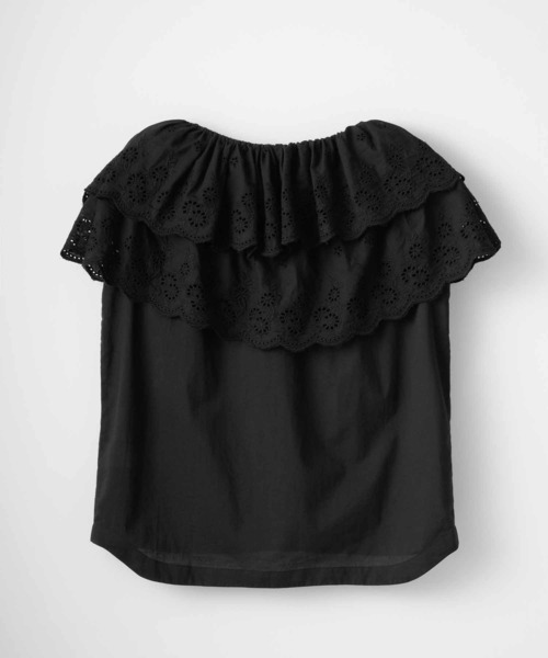 crinkle crinkle crinkle（クリンクルクリンクルクリンクル）の「【crinkle crinkle crinkle】cutwork embroidery blouse/カットワークエンブロイダリーブラウス（シャツ/ブラウス・レディース・ホワイト/ブラック・FREE）」の13枚目の写真