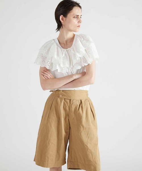 crinkle crinkle crinkle（クリンクルクリンクルクリンクル）の「【crinkle crinkle crinkle】cutwork embroidery blouse/カットワークエンブロイダリーブラウス（シャツ/ブラウス・レディース・ホワイト/ブラック・FREE）」の18枚目の写真