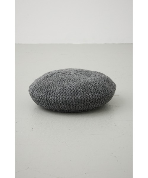 AZUL by moussy(アズールバイマウジー)の「ニットベレー帽(ニットキャップ/ビーニー・レディース・ブラック/グレー・FREE)」の14枚目の写真