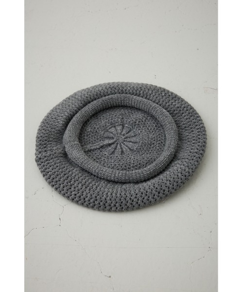 AZUL by moussy(アズールバイマウジー)の「ニットベレー帽(ニットキャップ/ビーニー・レディース・ブラック/グレー・FREE)」の16枚目の写真