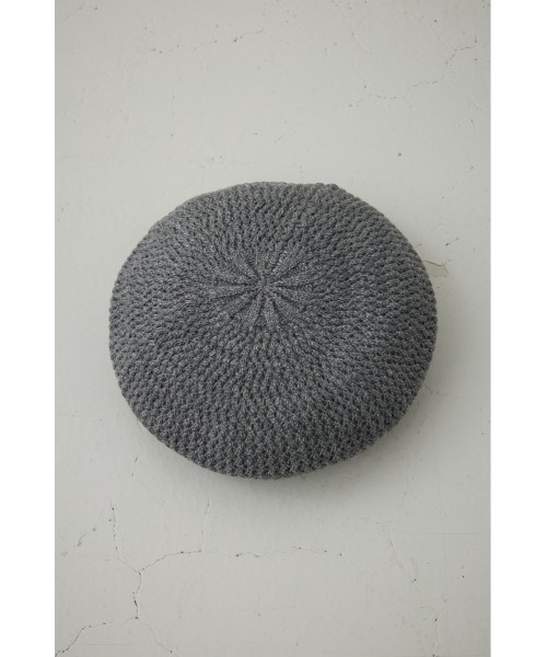 AZUL by moussy(アズールバイマウジー)の「ニットベレー帽(ニットキャップ/ビーニー・レディース・ブラック/グレー・FREE)」の13枚目の写真