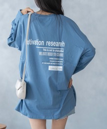バックプリント ビックシルエット ロング Tシャツ