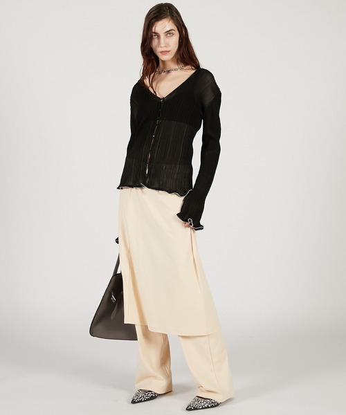 PRANK PROJECT（プランクプロジェクト）の「ビーズヘムニットトップ / Beaded Hem Top（その他トップス・レディース・ブラウン/マルチ/ブラック・FREE）」の6枚目の写真