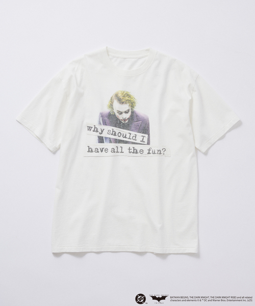 JOURNAL STANDARD（ジャーナルスタンダード）の「THE DARK KNIGHT / ダークナイト プリント 半袖 Tシャツ（Tシャツ/カットソー・メンズ・ブラックミックス/ブラック系その他/ブラック/ホワイト系その他/ホワイト/パープル・SMALL/LARGE/MEDIUM）」の2枚目の写真