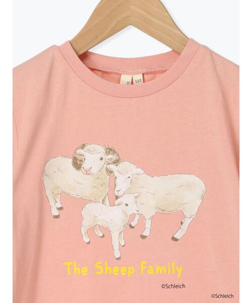 Samansa Mos2 Lagom（サマンサモスモスラーゴム）の「【schleich】アニマル親子プリントT（Tシャツ/カットソー・キッズ・キナリ/ピンク・130/95/120/110/100）」の9枚目の写真