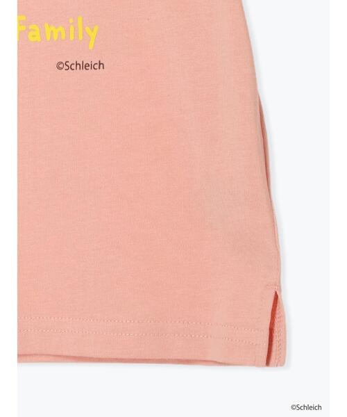 Samansa Mos2 Lagom（サマンサモスモスラーゴム）の「【schleich】アニマル親子プリントT（Tシャツ/カットソー・キッズ・キナリ/ピンク・130/95/120/110/100）」の3枚目の写真