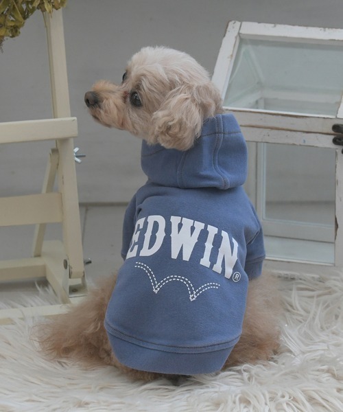 EDWIN(エドウィン)の「EDWIN/デニムライクパーカー25a(ペットウェア・メンズ・ネイビー/ブルー・XS/S/M/L/2L/3L)」の1枚目の写真