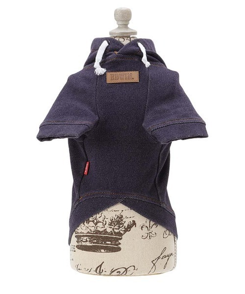 EDWIN(エドウィン)の「EDWIN/デニムライクパーカー25a(ペットウェア・メンズ・ネイビー/ブルー・XS/S/M/L/2L/3L)」の6枚目の写真