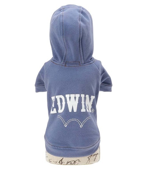 EDWIN(エドウィン)の「EDWIN/デニムライクパーカー25a(ペットウェア・メンズ・ネイビー/ブルー・XS/S/M/L/2L/3L)」の8枚目の写真
