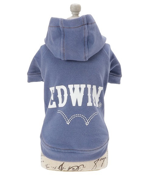 EDWIN(エドウィン)の「EDWIN/デニムライクパーカー25a(ペットウェア・メンズ・ネイビー/ブルー・XS/S/M/L/2L/3L)」の9枚目の写真
