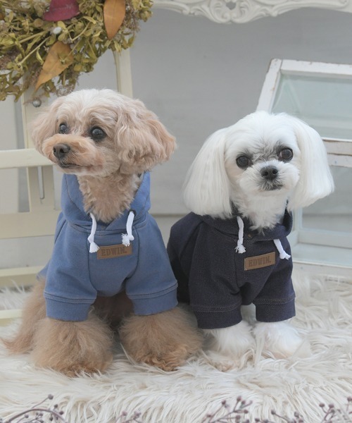 EDWIN(エドウィン)の「EDWIN/デニムライクパーカー25a(ペットウェア・メンズ・ネイビー/ブルー・XS/S/M/L/2L/3L)」の18枚目の写真