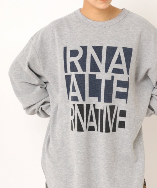 RNA(アールエヌエー)の「M2509 ALTERNATIVEワッフルロンT(Tシャツ/カットソー・レディース・ホワイト/カーキ/杢グレー・MEDIUM)」の1枚目の写真