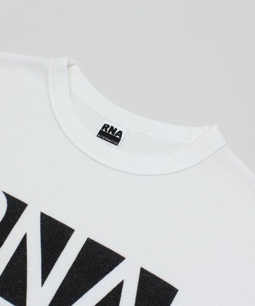 RNA(アールエヌエー)の「M2509 ALTERNATIVEワッフルロンT(Tシャツ/カットソー・レディース・ホワイト/カーキ/杢グレー・MEDIUM)」の11枚目の写真