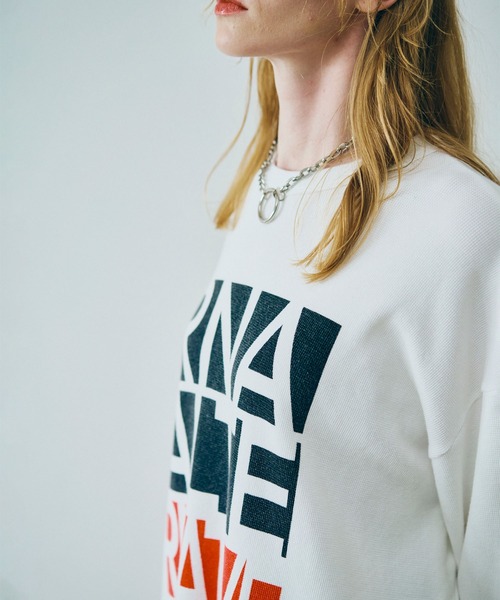 RNA(アールエヌエー)の「M2509 ALTERNATIVEワッフルロンT(Tシャツ/カットソー・レディース・ホワイト/カーキ/杢グレー・MEDIUM)」の21枚目の写真