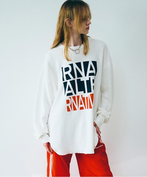 RNA(アールエヌエー)の「M2509 ALTERNATIVEワッフルロンT(Tシャツ/カットソー・レディース・ホワイト/カーキ/杢グレー・MEDIUM)」の18枚目の写真