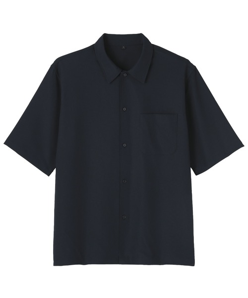 無印良品(ムジルシリョウヒン)の「紳士 風を通す ストレッチ 五分袖シャツ(シャツ/ブラウス・メンズ・ブラック/ダークネイビー/グレー系・XL/S/M/L)」の15枚目の写真