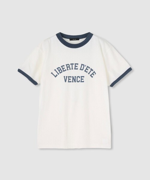 allureville（アルアバイル）の「ヴィンテージライクリンガーＴシャツ（Tシャツ/カットソー・レディース・ブラック/ネイビー・2）」の2枚目の写真