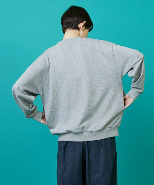 FRAPBOIS（フラボア）の「グラニースクエアスウェット（スウェット・レディース・ターコイズブルー/グレー・1/2）」の13枚目の写真