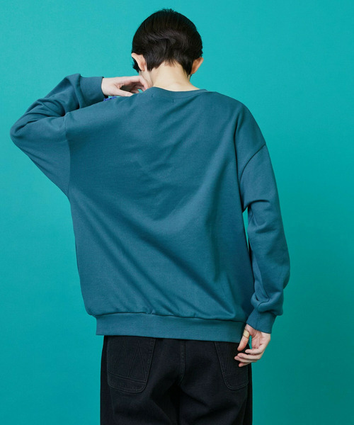 FRAPBOIS（フラボア）の「グラニースクエアスウェット（スウェット・レディース・ターコイズブルー/グレー・1/2）」の14枚目の写真