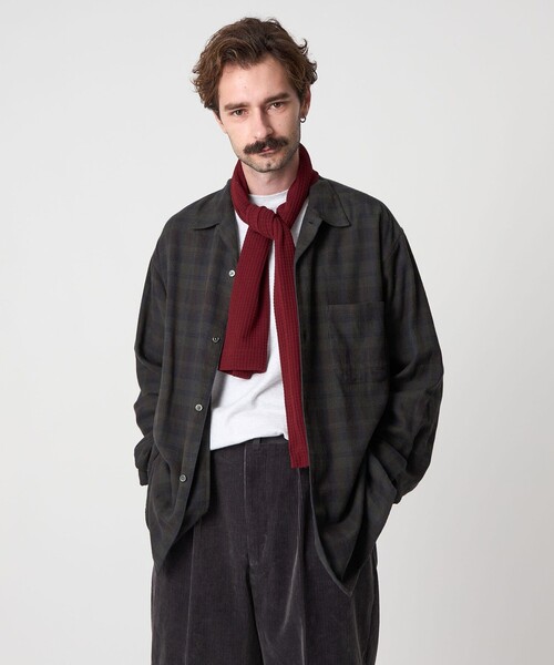 Steven Alanチェックシャツ steven alan(スティーヴンアラン) ネップフランネル チェックシャツ