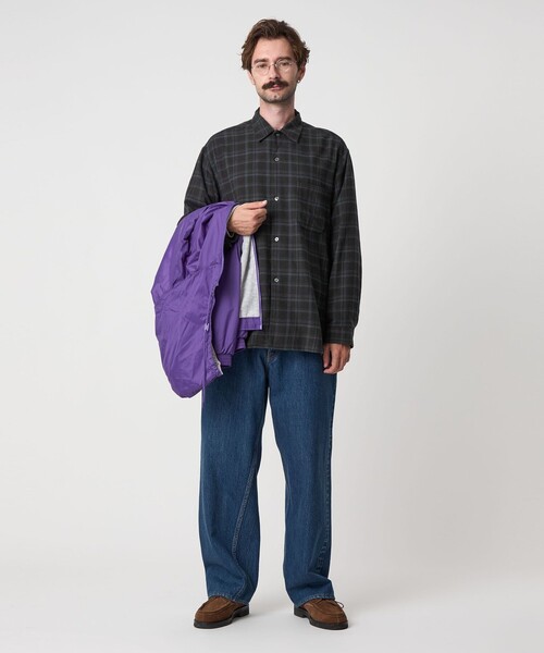 Steven Alan（スティーブンアラン）の「＜Steven Alan＞ ネル マドラスチェック オープンカラー シャツ BOX（シャツ/ブラウス・メンズ・グレー/ダークグレー・S/M/L/XL）」の8枚目の写真