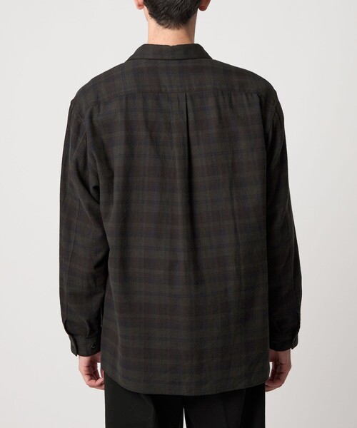 Steven Alan（スティーブンアラン）の「＜Steven Alan＞ ネル マドラスチェック オープンカラー シャツ BOX（シャツ/ブラウス・メンズ・グレー/ダークグレー・S/M/L/XL）」の14枚目の写真