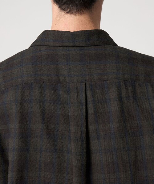 Steven Alan（スティーブンアラン）の「＜Steven Alan＞ ネル マドラスチェック オープンカラー シャツ BOX（シャツ/ブラウス・メンズ・グレー/ダークグレー・S/M/L/XL）」の19枚目の写真