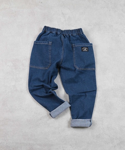 Life Support Products（ライフサポートプロダクツ）の「デニムタックロングパンツ（デニムパンツ・キッズ・ネイビー/ブルー・80/90/95/100/110/120/130/140/150）」の18枚目の写真