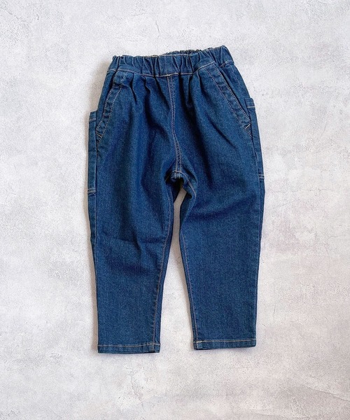 Life Support Products（ライフサポートプロダクツ）の「デニムタックロングパンツ（デニムパンツ・キッズ・ネイビー/ブルー・80/90/95/100/110/120/130/140/150）」の19枚目の写真