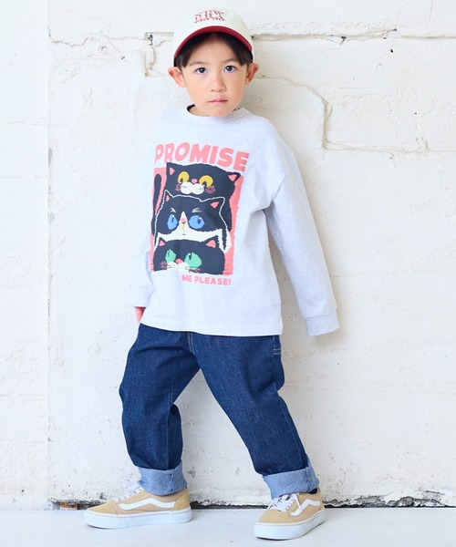 Life Support Products（ライフサポートプロダクツ）の「デニムタックロングパンツ（デニムパンツ・キッズ・ネイビー/ブルー・80/90/95/100/110/120/130/140/150）」の9枚目の写真