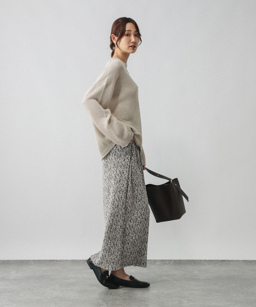 GLOBAL WORK(グローバルワーク)の「セルフカットプリーツナロースカート/579553(スカート・レディース・グレー系その他/スミクロ/オリーブ/ブラック/ライトグレー・SHORT/REGULAR)」の15枚目の写真